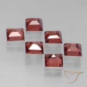 2.98 ct natürliche dunkelrot Pyrop-Granat-Edelsteine, Quadrat, VS