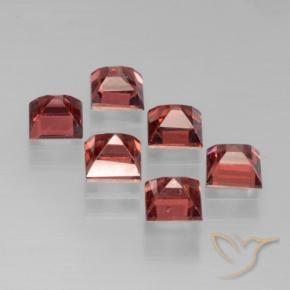 2.64 ct natürliche tiefrose-rot Pyrop-Granat-Edelsteine, Quadrat, VS
