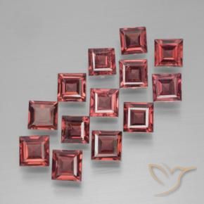 4.97 ct natürliche dunkelrot Pyrop-Granat-Edelsteine, Quadrat, VS