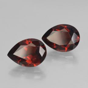 4.95 ct natürliche Schwärzlich Rot Pyrop-Granat-Edelsteine, Birnenform, VVS-VS