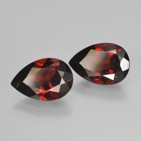 4,02 ct natürliche roter Pyrop-Edelsteine, Birnenform, VVS-VS