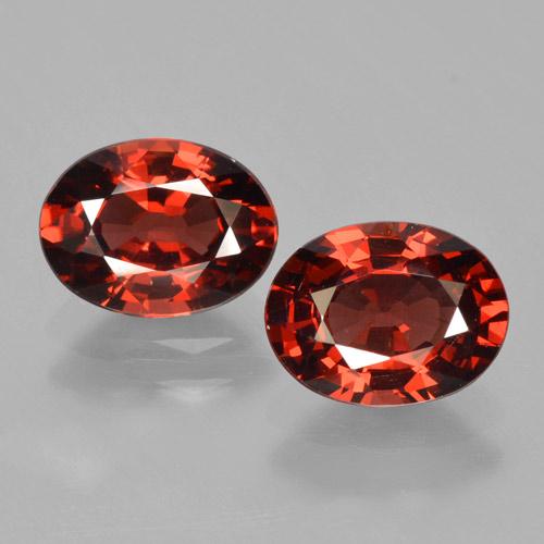 3,05 ct natürliche roter Pyrop-Edelsteine, Oval Schliff, VVS-VS
