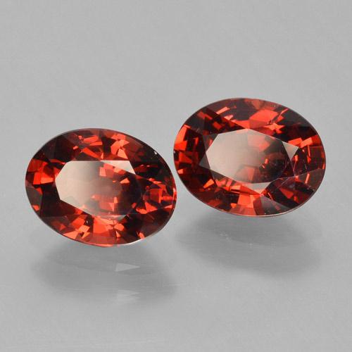 3,05 ct natürliche roter Pyrop-Edelsteine, Oval Schliff, VVS-VS