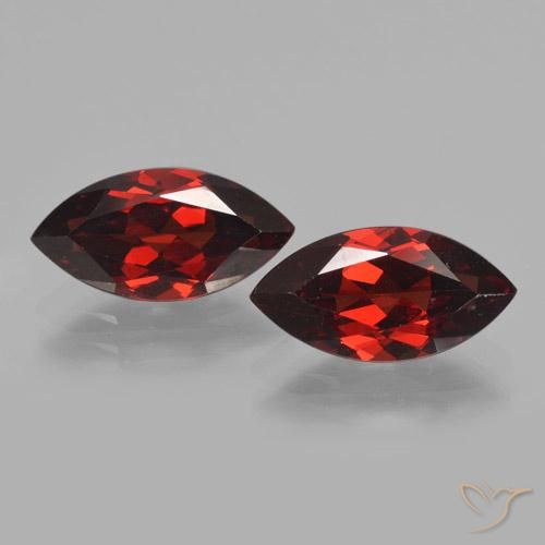 4.47ctw Natürlicher dunkelrot Pyrop-Granat, Marquise, VVS-VS
