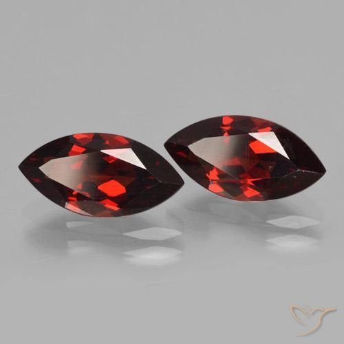 4.47 ct natürliche dunkelrot Pyrop-Granat-Edelsteine, Marquise, VVS-VS
