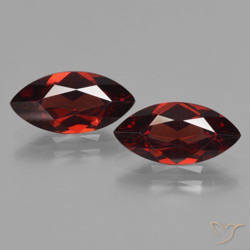 3.50ctw Natürlicher Tiefes Blutrot Pyrop-Granat, Marquise, VVS-VS