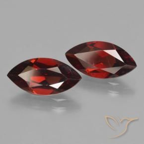 3.74 ct natürliche dunkelrot Pyrop-Granat-Edelsteine, Marquise, VVS-VS