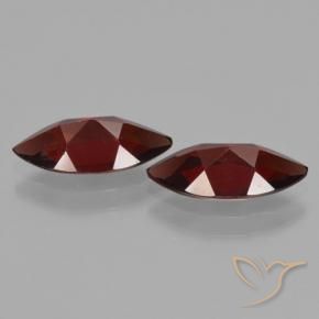 3.74 ct natürliche dunkelrot Pyrop-Granat-Edelsteine, Marquise, VVS-VS