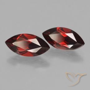 3.98 ct natürliche dunkelrot Pyrop-Granat-Edelsteine, Marquise, VVS-VS