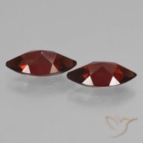 3.98 ct natürliche dunkelrot Pyrop-Granat-Edelsteine, Marquise, VVS-VS