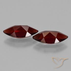 3.89 ct natürliche dunkelrot Pyrop-Granat-Edelsteine, Marquise, VVS-VS