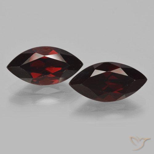 4.55ctw Natürlicher Schwärzlich Rot Pyrop-Granat, Marquise, VVS-VS