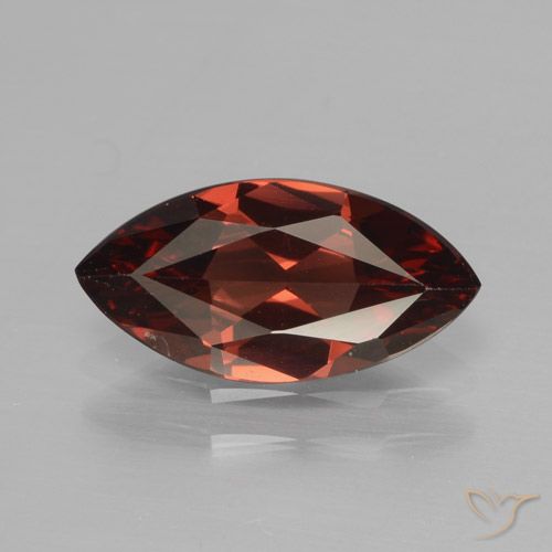 1.80ct Natürlicher dunkelrot Pyrop-Granat, Marquise, VVS-VS