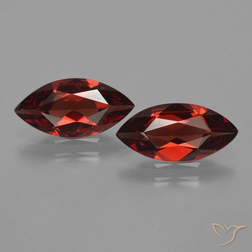 3.08ctw Natürlicher dunkelrot Pyrop-Granat, Marquise, VVS-VS
