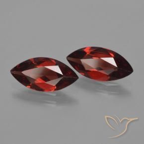 3.08 ct natürliche dunkelrot Pyrop-Granat-Edelsteine, Marquise, VVS-VS