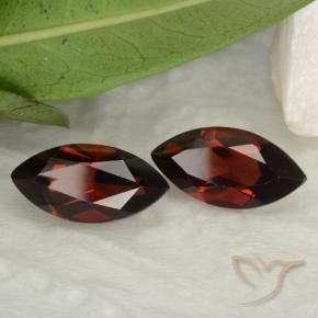 3.68 ct natürliche tiefrot Pyrop-Granat-Edelsteine, Marquise, VVS-VS