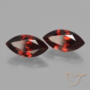 4.40 ct natürliche dunkelrot Pyrop-Granat-Edelsteine, Marquise, VVS-VS
