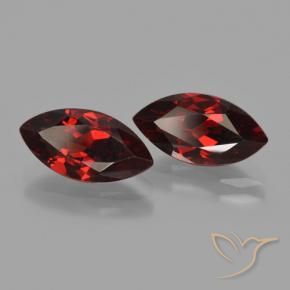 4.36 ct natürliche tiefrot Pyrop-Granat-Edelsteine, Marquise, VVS-VS