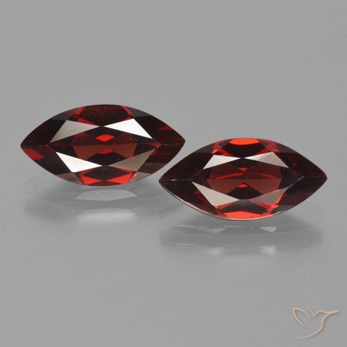 3.84ctw Natürlicher dunkelrot Pyrop-Granat, Marquise, VVS-VS