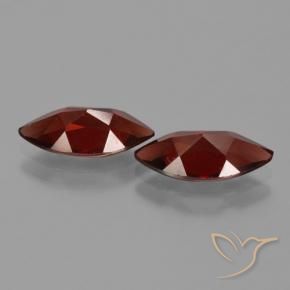 3.84 ct natürliche dunkelrot Pyrop-Granat-Edelsteine, Marquise, VVS-VS