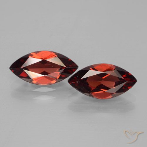 3.91ctw Natürlicher Merlot Rot Pyrop-Granat, Marquise, VVS-VS