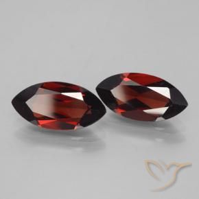 4.37 ct natürliche dunkelrot Pyrop-Granat-Edelsteine, Marquise, VVS-VS