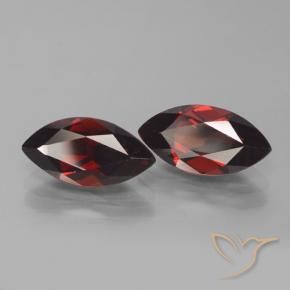 4.33 ct natürliche Tiefes Blutrot Pyrop-Granat-Edelsteine, Marquise, VVS-VS