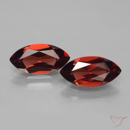 4.00ctw Natürlicher dunkelrot Pyrop-Granat, Marquise, VVS-VS