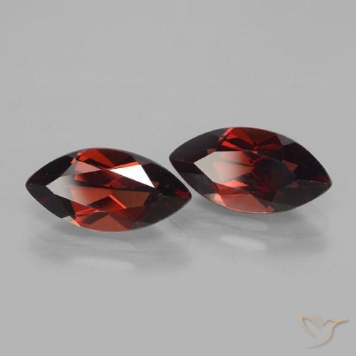 4.45 ct natürliche Tiefes Blutrot Pyrop-Granat-Edelsteine, Marquise, VVS-VS