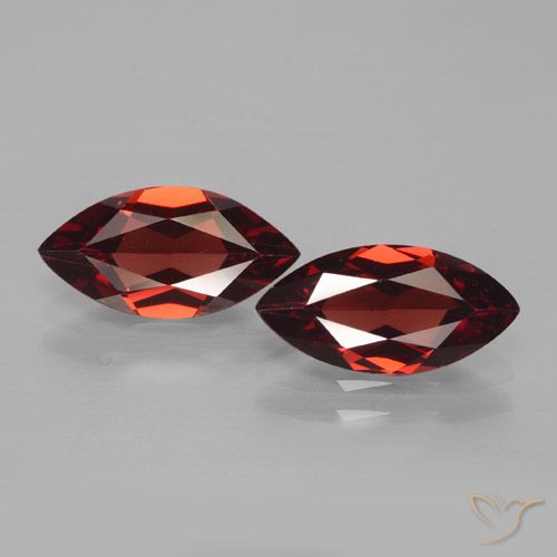 3.52ctw Natürlicher tiefrot Pyrop-Granat, Marquise, VVS-VS