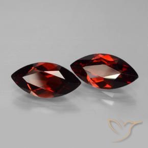 4.04 ct natürliche tiefrot Pyrop-Granat-Edelsteine, Marquise, VVS-VS