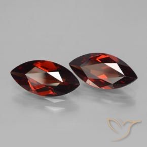 3.94 ct natürliche Merlot Rot Pyrop-Granat-Edelsteine, Marquise, VVS-VS