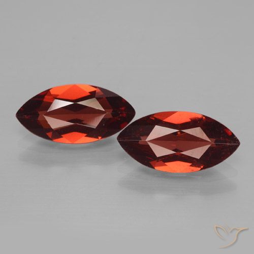 3.86ctw Natürlicher tiefrot Pyrop-Granat, Marquise, VVS-VS