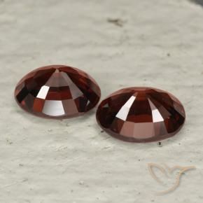 3.39 ct natürliche Tiefes Blutrot Pyrop-Granat-Edelsteine, Oval, VVS-VS