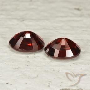 3.36 ct natürliche tiefrot Pyrop-Granat-Edelsteine, Oval, VVS-VS