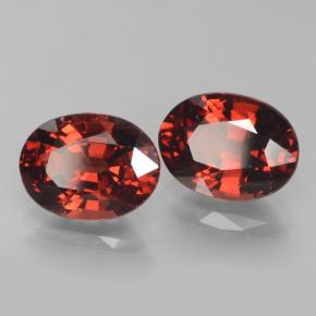 3.52 ct natürliche dunkelrot Pyrop-Granat-Edelsteine, Oval Schliff, VVS-VS
