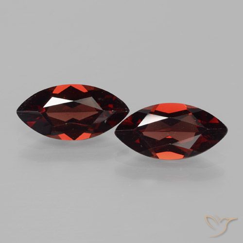 3.39ctw Natürlicher tiefrot Pyrop-Granat, Marquise, VVS-VS