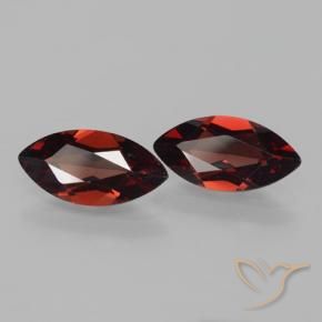 3.39 ct natürliche tiefrot Pyrop-Granat-Edelsteine, Marquise, VVS-VS