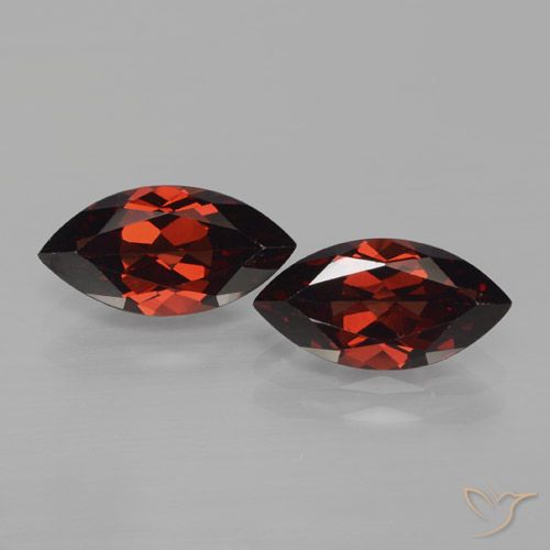 4.28ctw Natürlicher tiefrot Pyrop-Granat, Marquise, VVS-VS