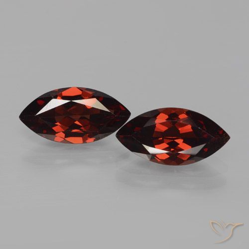 3.92ctw Natürlicher tiefrot Pyrop-Granat, Marquise, VVS-VS