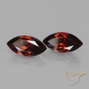 3.92 ct natürliche tiefrot Pyrop-Granat-Edelsteine, Marquise, VVS-VS
