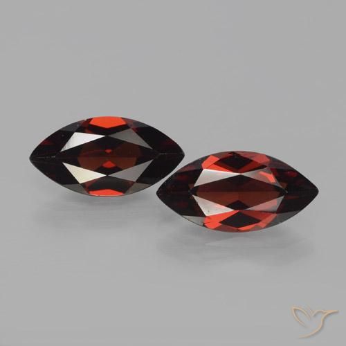4.14ctw Natürlicher tiefrot Pyrop-Granat, Marquise, VVS-VS