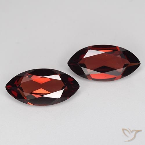 3.78ctw Natürlicher dunkelrot Pyrop-Granat, Marquise, VVS-VS