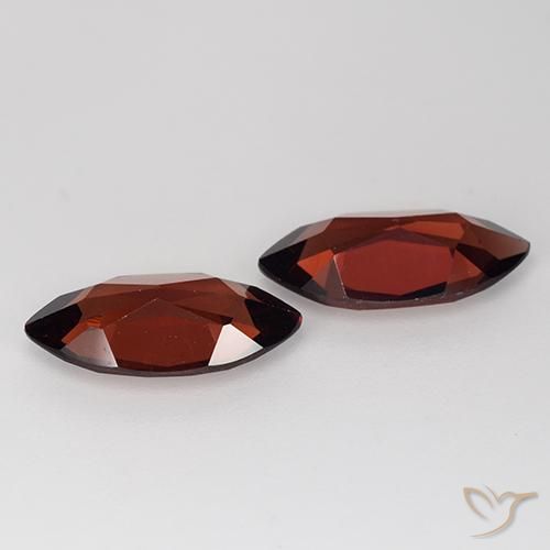 3.78 ct natürliche dunkelrot Pyrop-Granat-Edelsteine, Marquise, VVS-VS