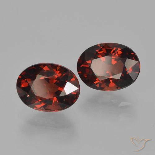 3.55 ct natürliche tiefrot Pyrop-Granat-Edelsteine, Oval, VVS-VS
