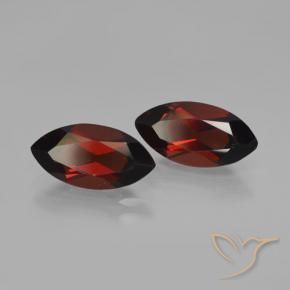 4.38 ct natürliche dunkelrot Pyrop-Granat-Edelsteine, Marquise, VVS-VS