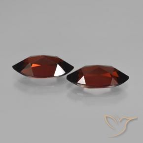 4.38 ct natürliche dunkelrot Pyrop-Granat-Edelsteine, Marquise, VVS-VS