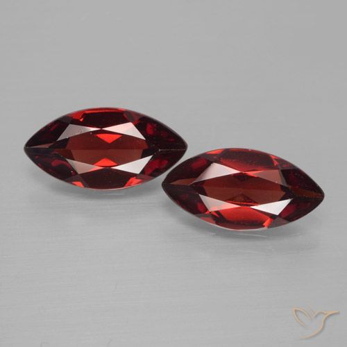 3.61ctw Natürlicher tiefrot Pyrop-Granat, Marquise, VVS-VS