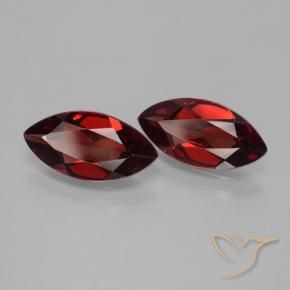 3.61 ct natürliche tiefrot Pyrop-Granat-Edelsteine, Marquise, VVS-VS