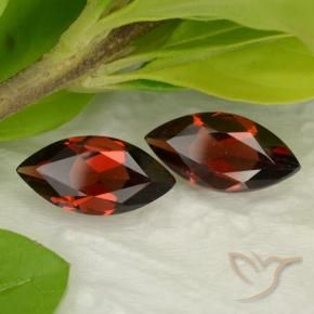 3.49 ct natürliche Tiefes Blutrot Pyrop-Granat-Edelsteine, Marquise, VVS-VS